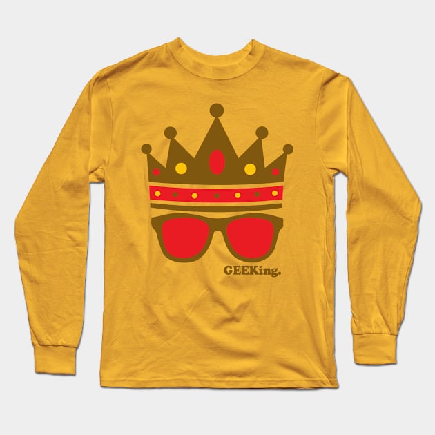 Triple Crown & Specs (Brown, Red, Gold) Long Sleeve T-Shirt by GEEKing Official